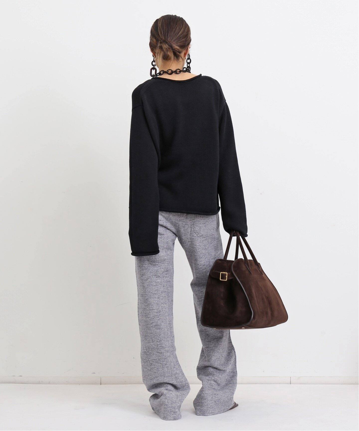 Cotton 3G Vneck Knit（ニット／セーター）｜L 