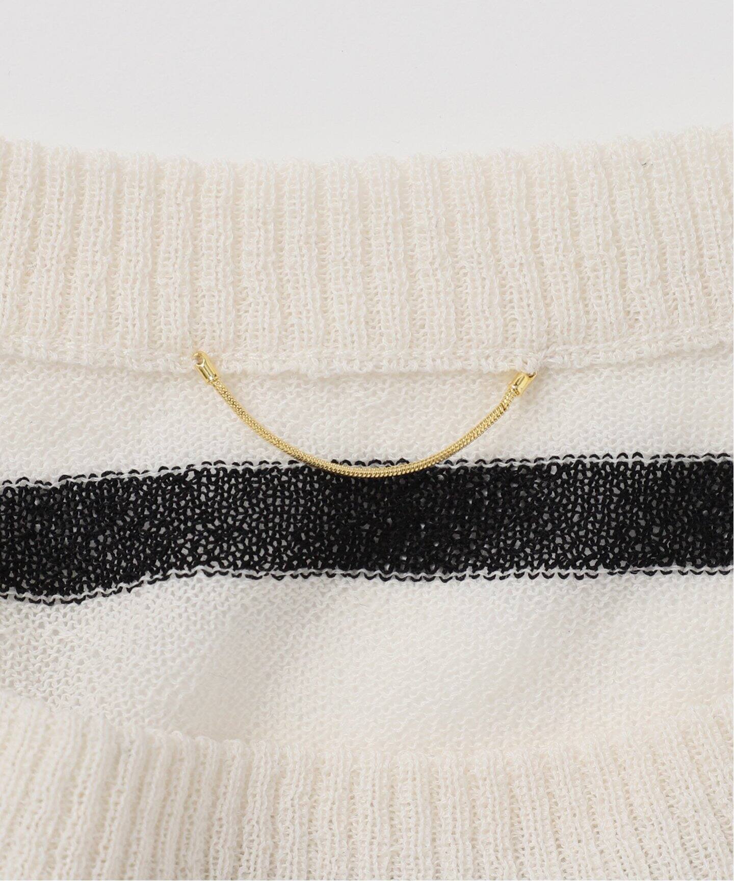 Border Sheer Knit（ニット／セーター）｜L 