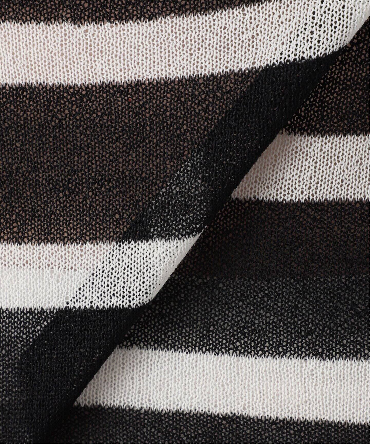 Border Sheer Knit（ニット／セーター）｜L