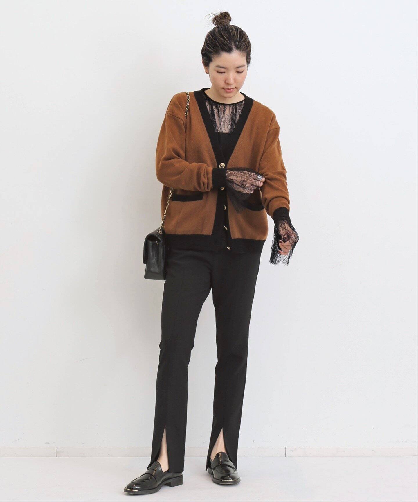 BICOLOR CARDIGAN（カーディガン）｜L 