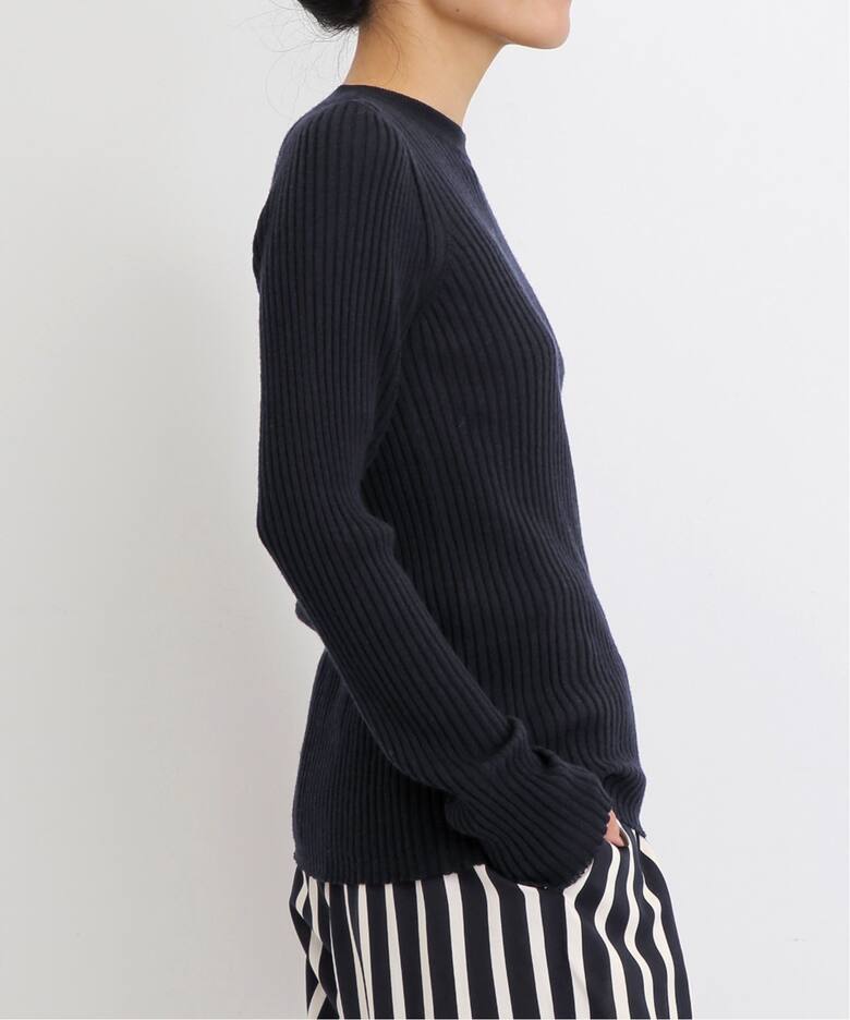 WIDE RIB CREW NECK KNIT（ニット／セーター）｜L