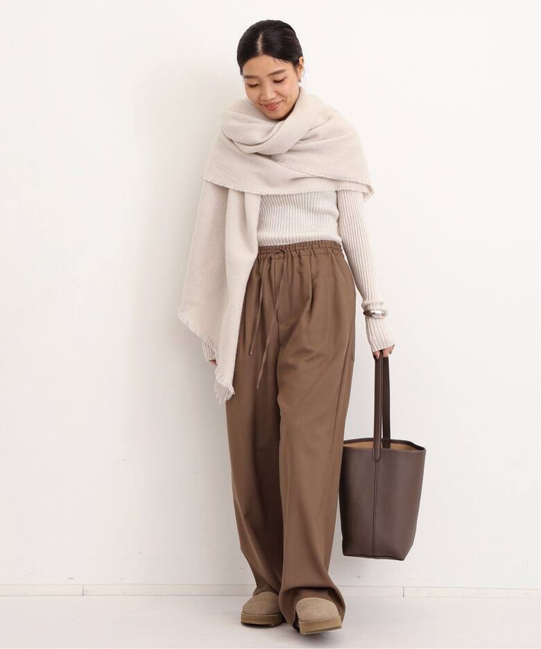 WIDE RIB CREW NECK KNIT（ニット／セーター）｜L