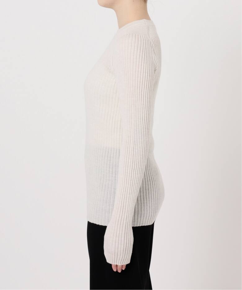 WIDE RIB CREW NECK KNIT（ニット／セーター）｜L