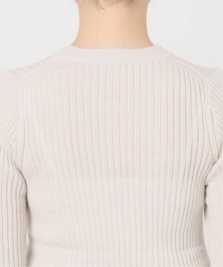 WIDE RIB CREW NECK KNIT（ニット／セーター）｜L