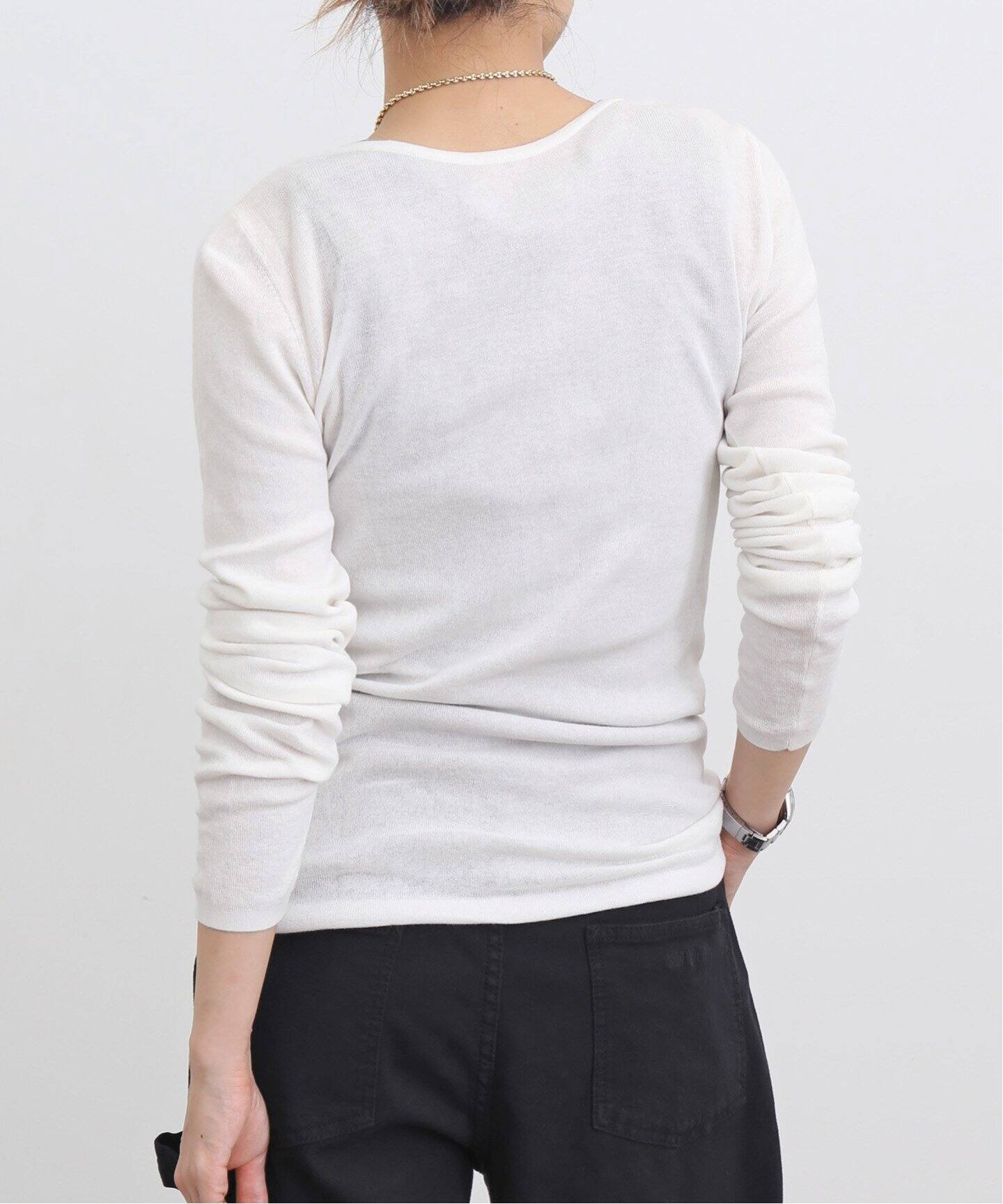 GOOD GRIEF!/グッドグリーフ】 HENLEY RIB KNIT TOP（ニット／セーター 