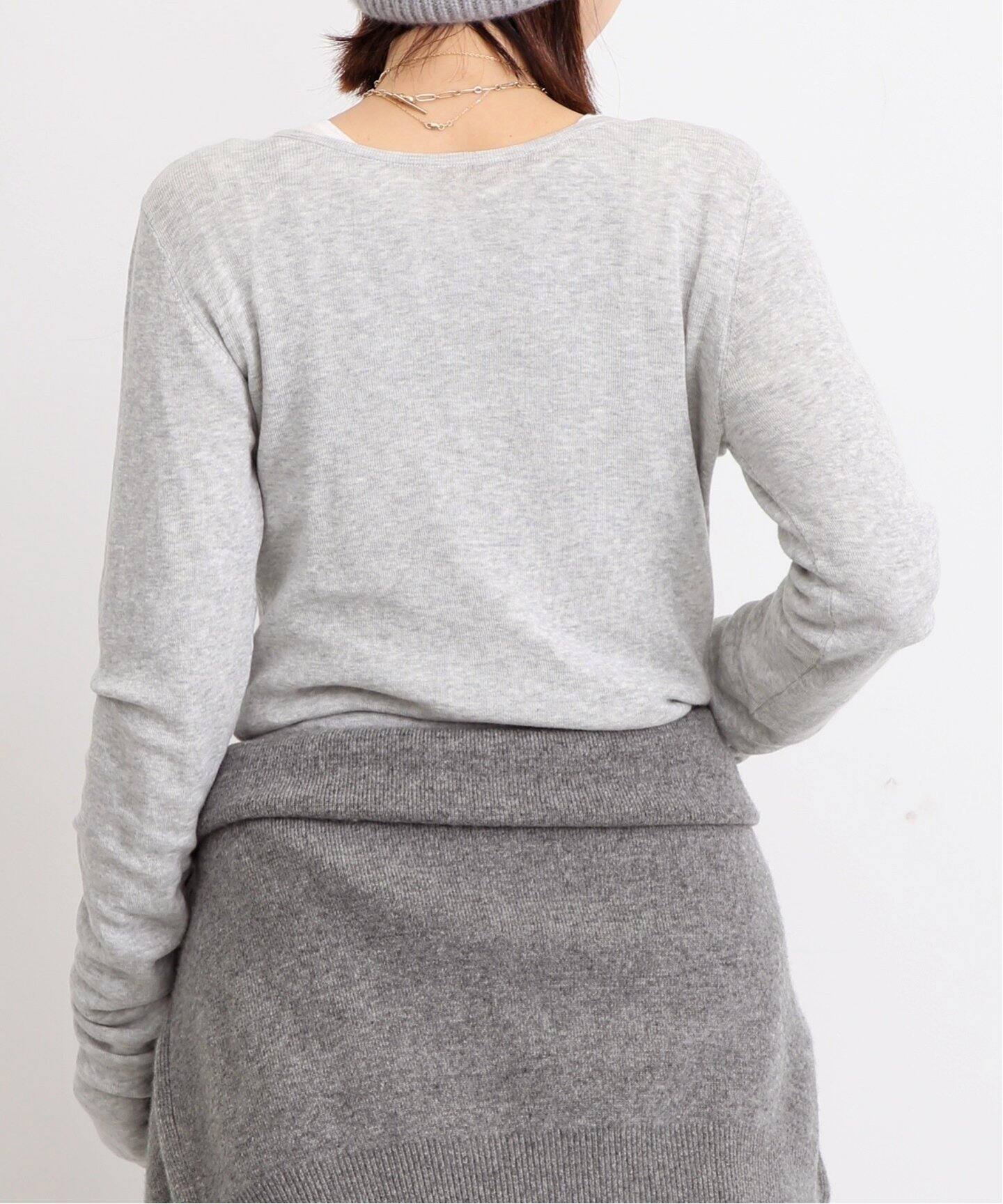 GOOD GRIEF!/グッドグリーフ】 HENLEY RIB KNIT TOP（ニット／セーター 