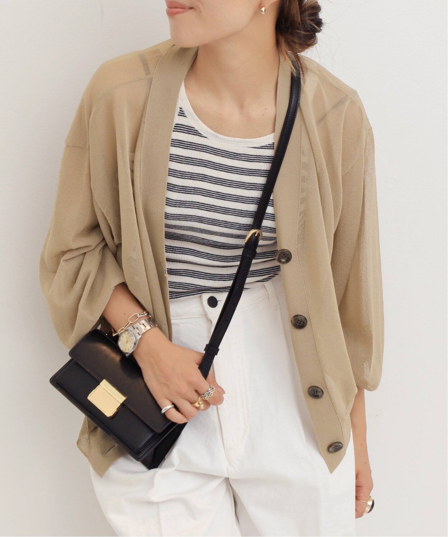 Sheer Cardigan（カーディガン）｜L 