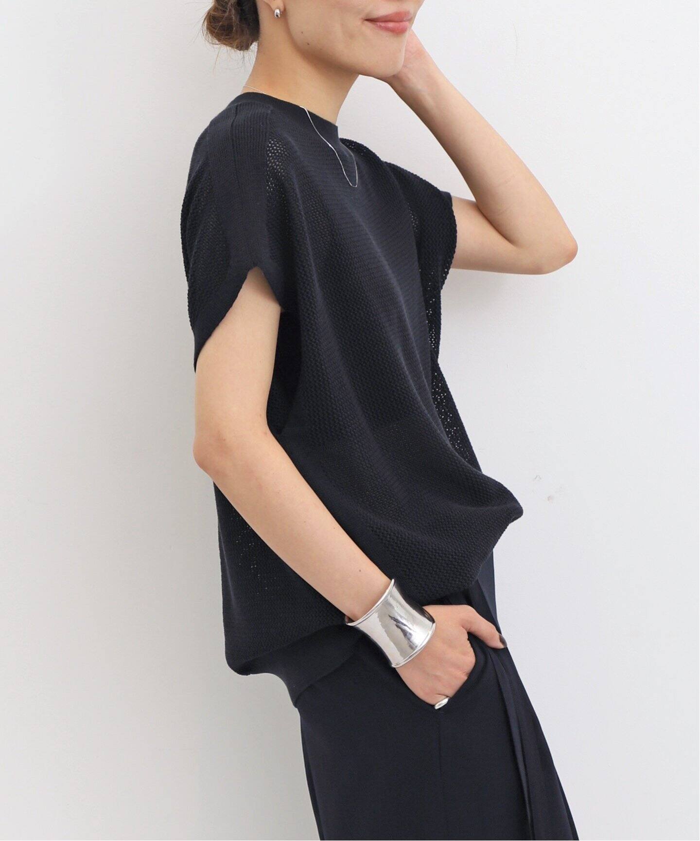 Mesh Knit（ニット／セーター）｜L
