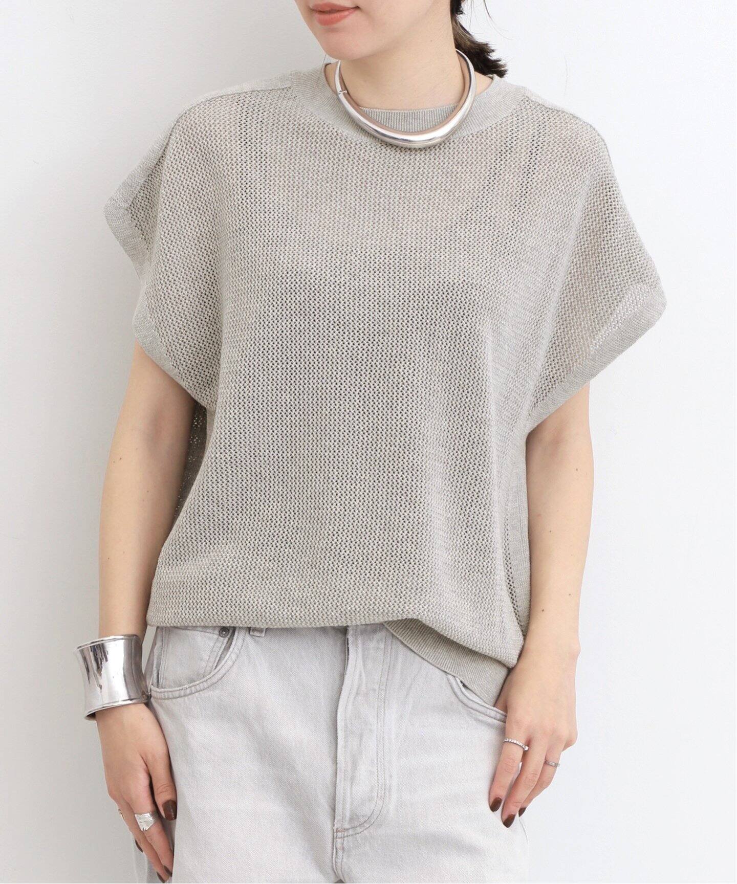 Mesh Knit（ニット／セーター）｜L 