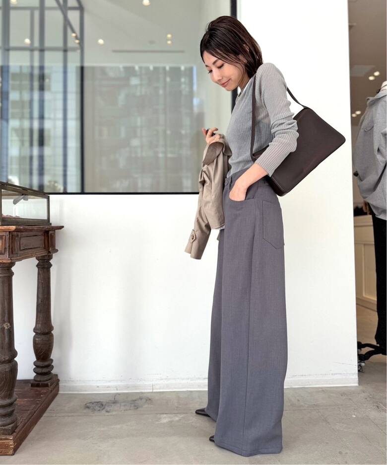 Cotton Nylon Sheer Rib Knit（ニット／セーター）｜L 