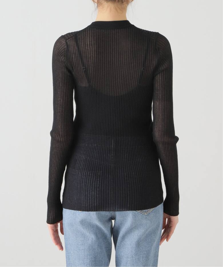 Cotton Nylon Sheer Rib Knit（ニット／セーター）｜L