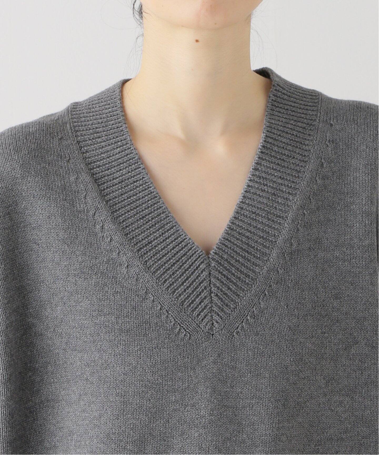 COTTON WOOL KNIT VEST（ニット／セーター）｜L 