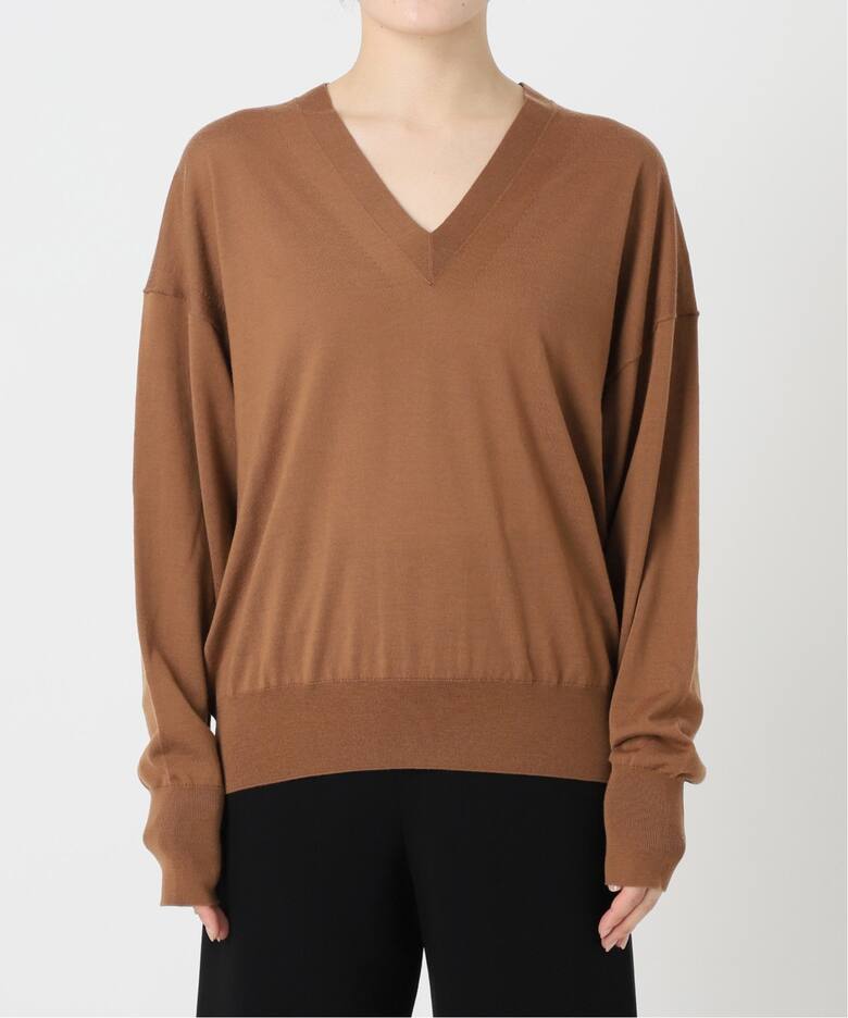 WISH High Gauge V Neck Pullover（ニット／セーター）｜L