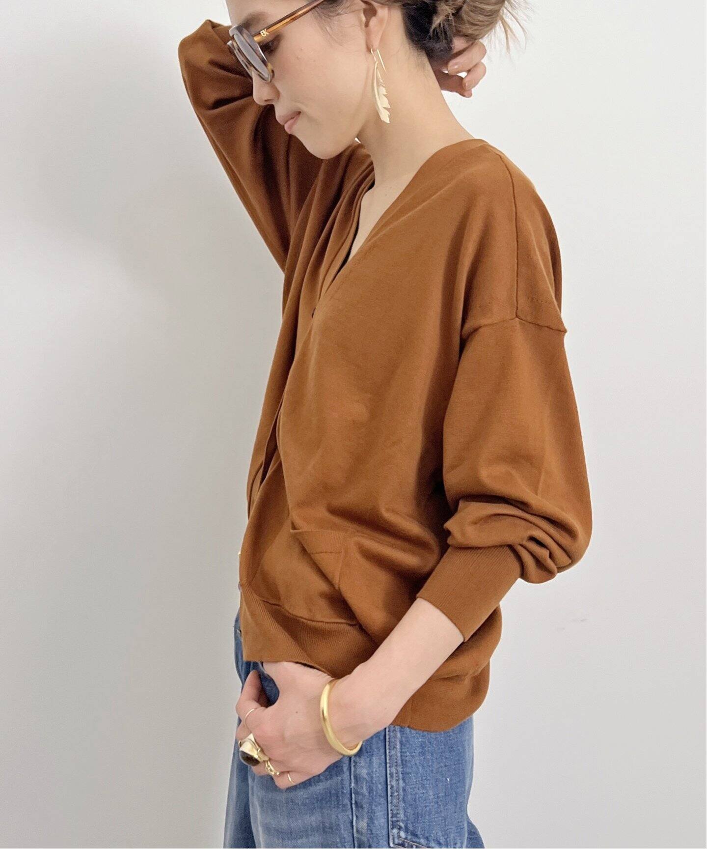 BASIC KNIT CARDIGAN（ニット／セーター）｜L 