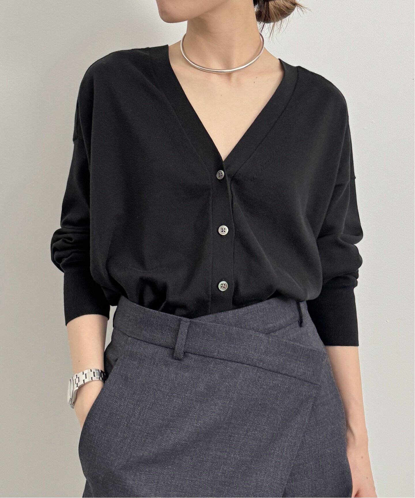 BASIC KNIT CARDIGAN（ニット／セーター）｜L 