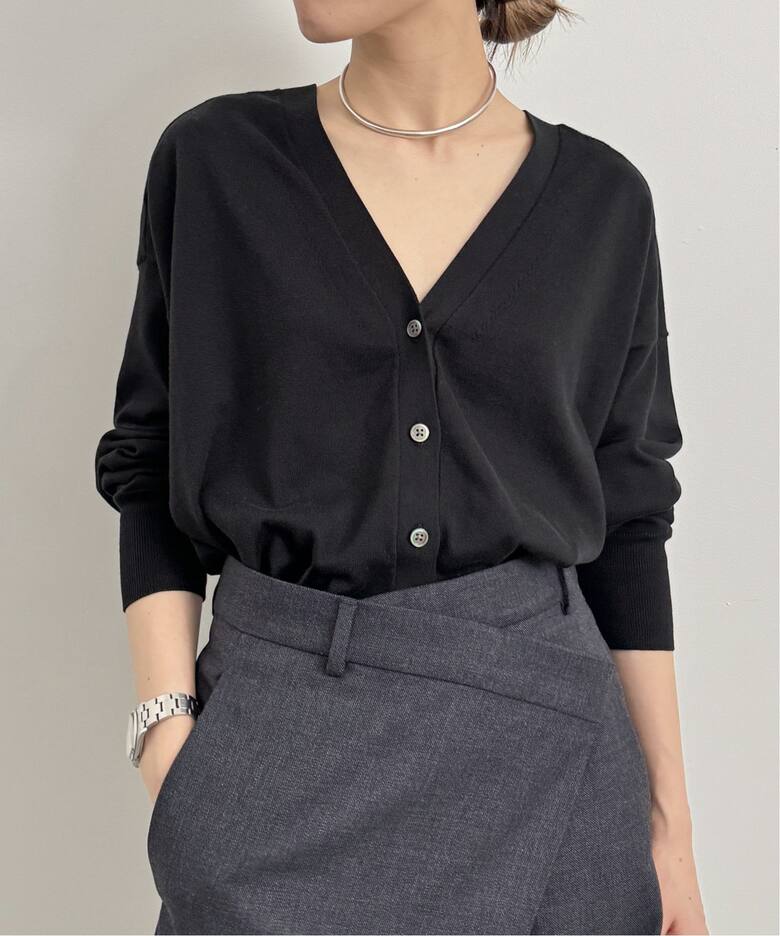 BASIC KNIT CARDIGAN（ニット／セーター）｜L