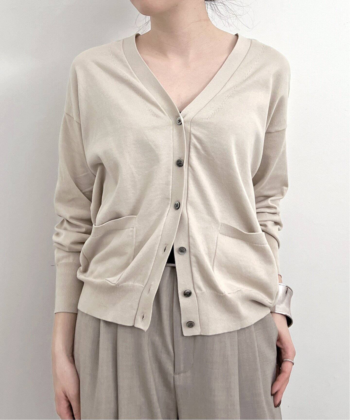 BASIC KNIT CARDIGAN（ニット／セーター）｜L 