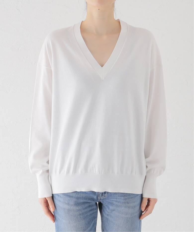 BASIC KNIT V PULLOVER（ニット／セーター）｜L