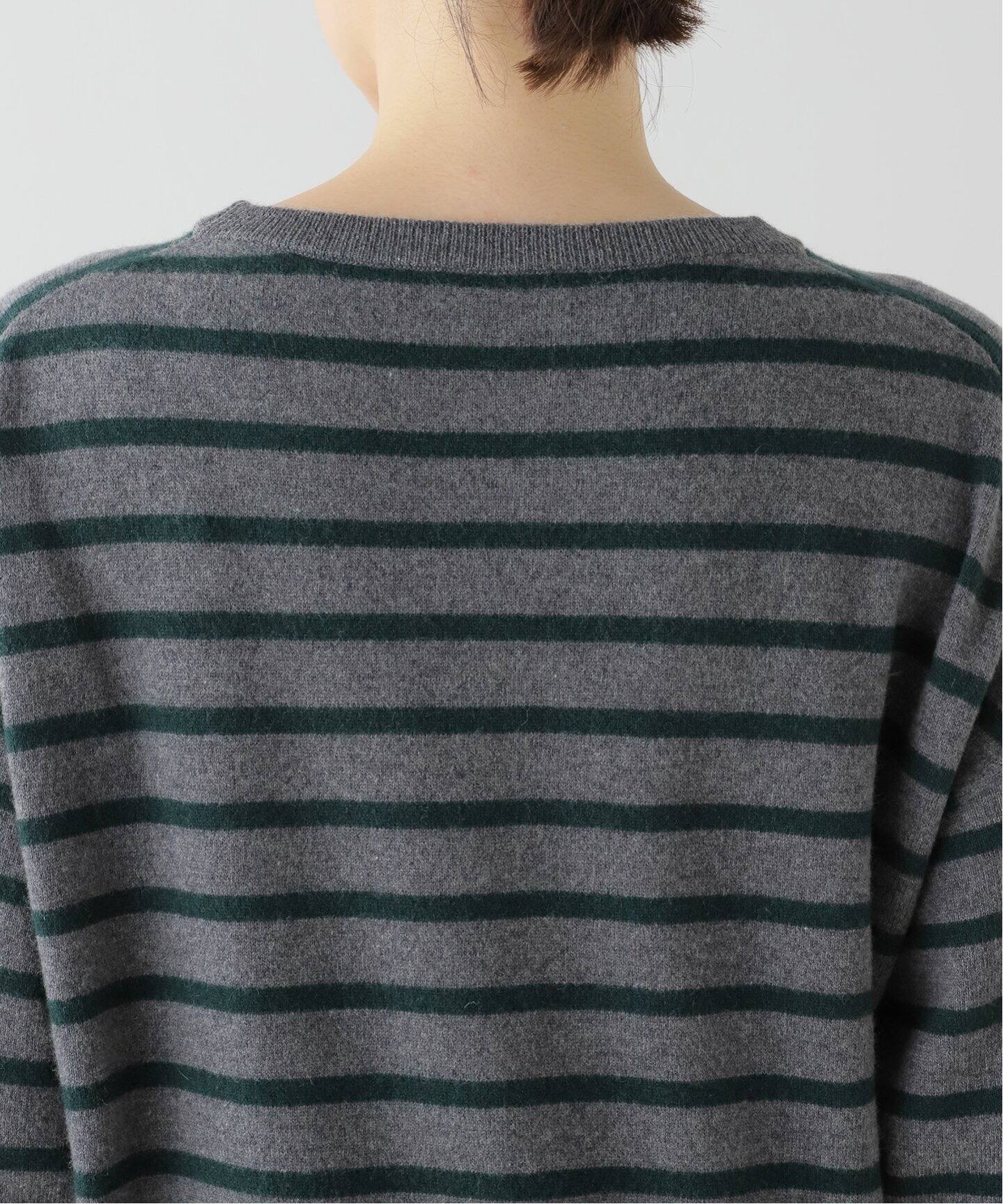 BORDER BF KNIT PULLOVER（ニット／セーター）｜L 