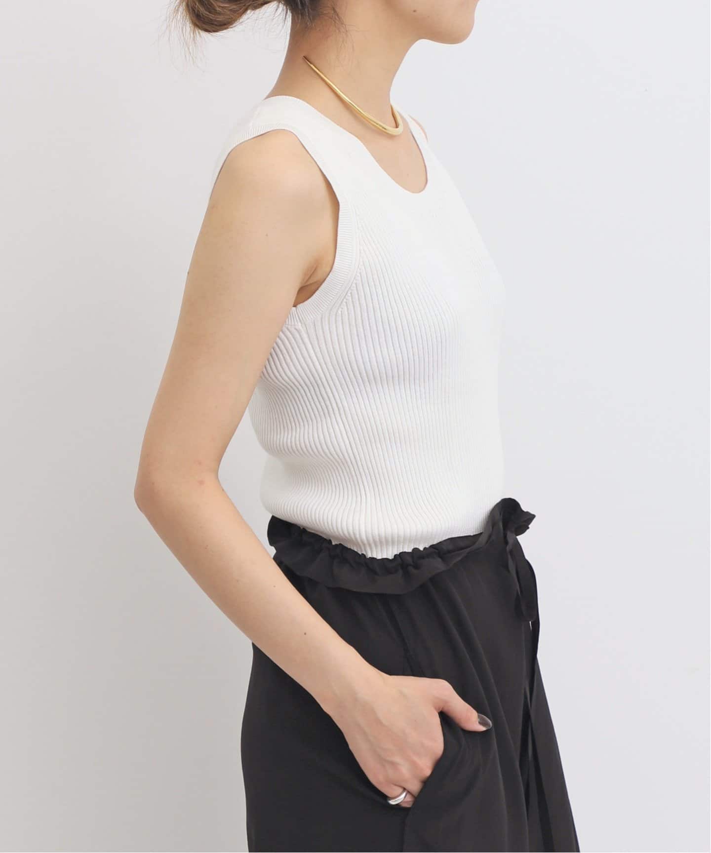 Cotton Silk Tank Knit（ニット／セーター）｜L'Appartement