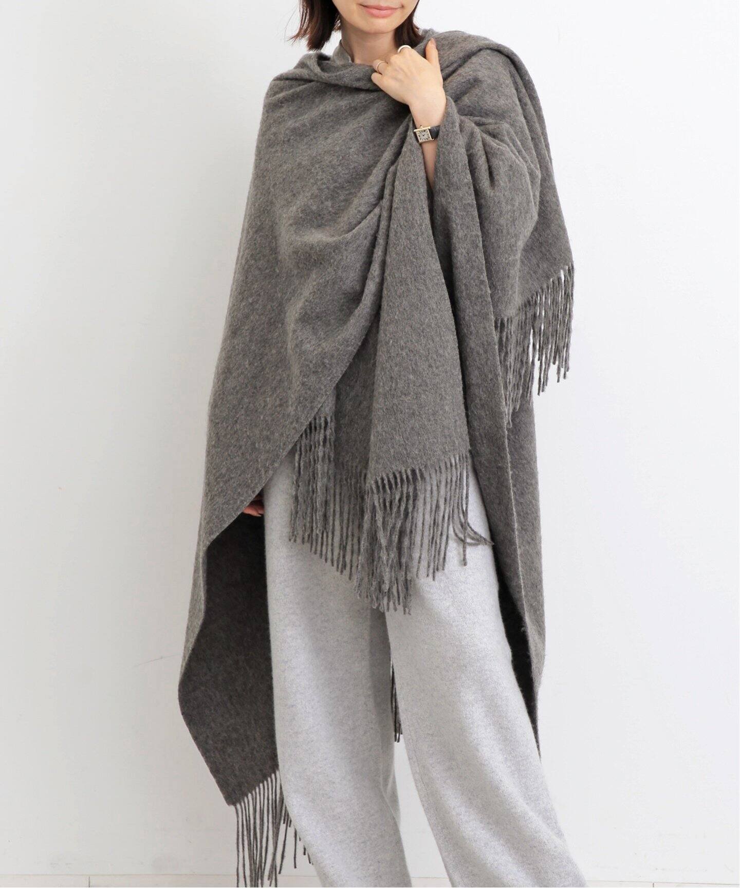 APLOMB/アプロンブ】 FRINGS SHAWL（ストール）｜L
