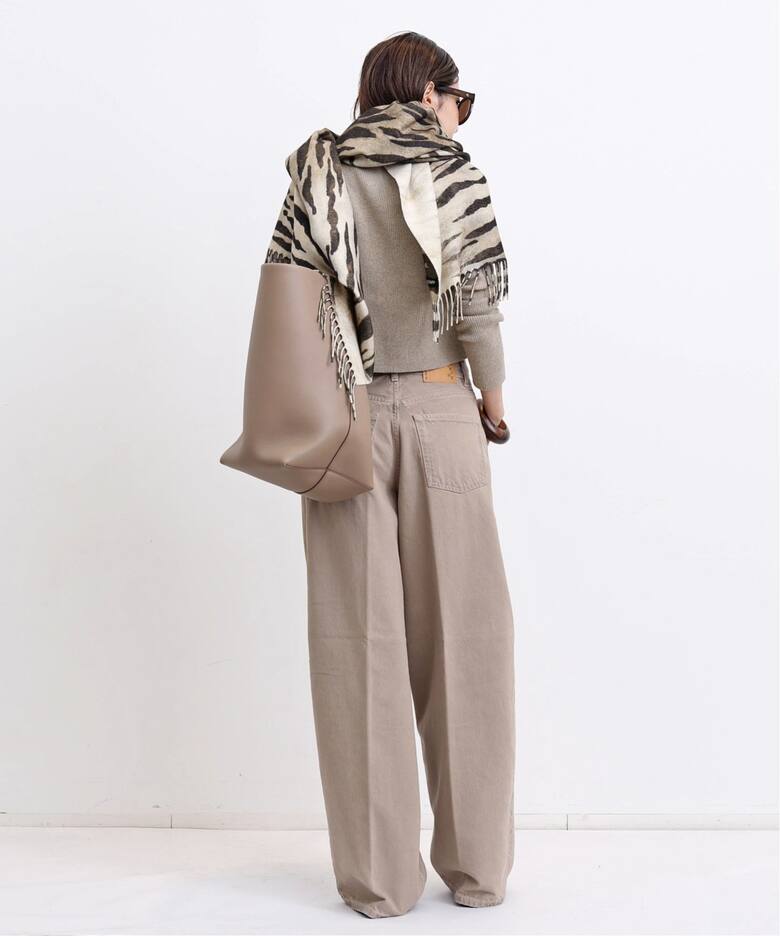 LAUREN MANOOGIAN/ローレン マヌージアン】 RIB CROP CREWNECK TOP  