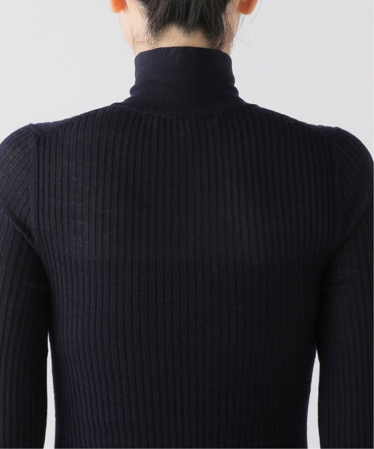 TIBI/ティビ】 RIBBED ZIP UP SWEATER（ニット／セーター）｜L  