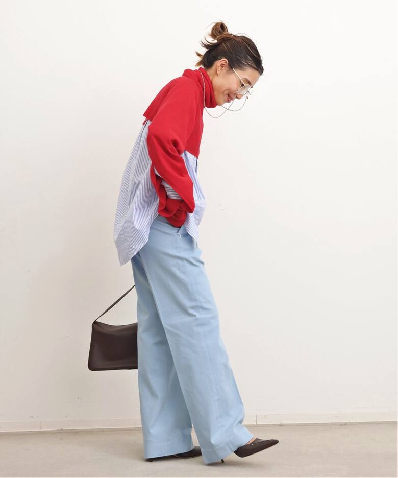 tibi カット刺繍のスウェットトップ トップス