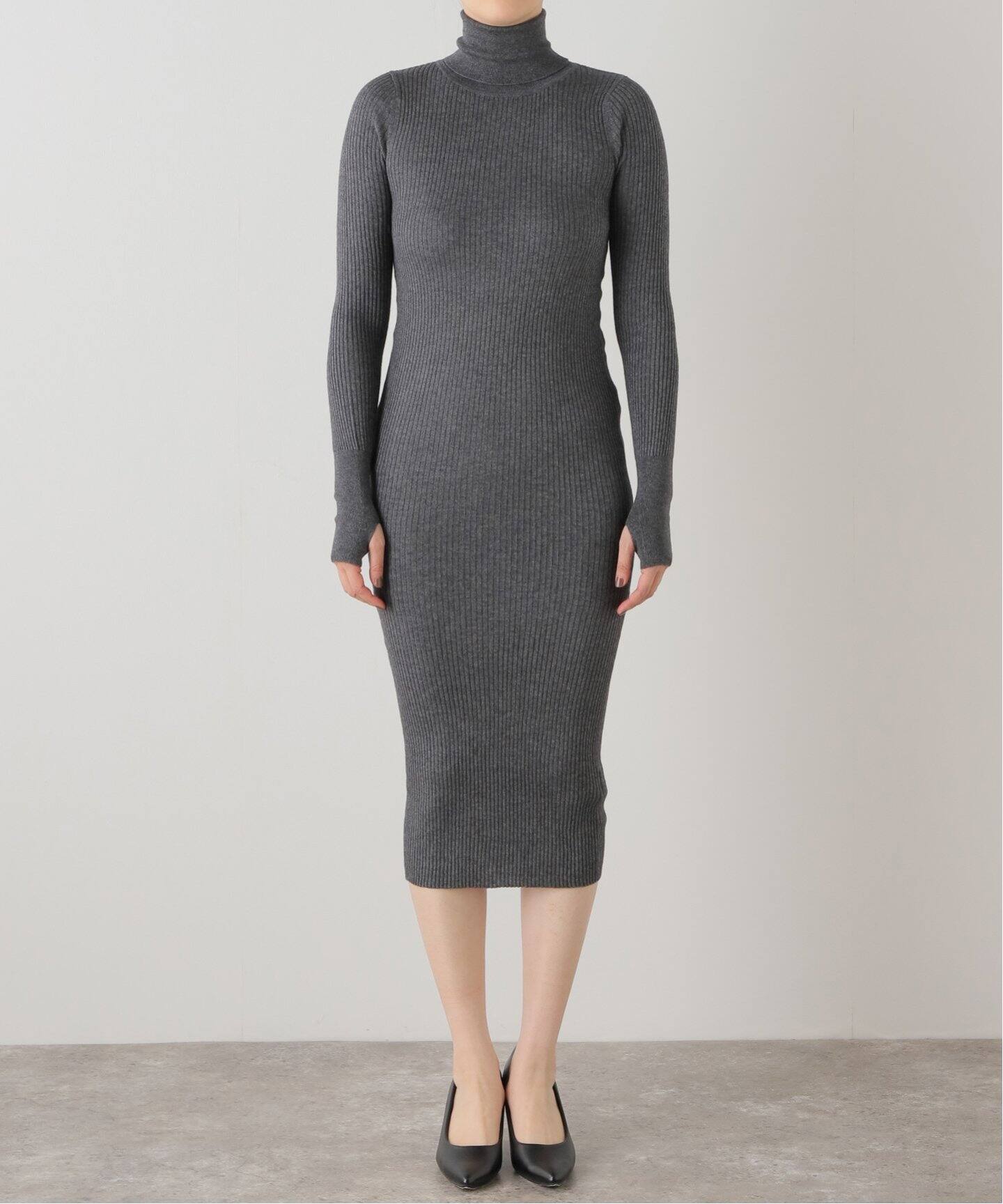 L'Appartement　アパルトモン　COTTON RIB KNIT　今期 Cotton Nylon Sheer Rib Knit（ニット／セーター）｜L