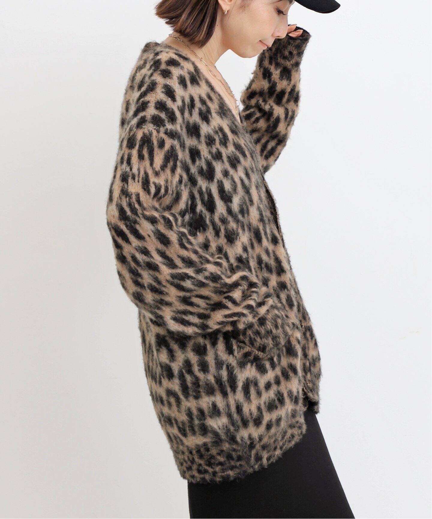 LANEUS/ラネウス】LEOPARD CARDIGAN（カーディガン）｜L 