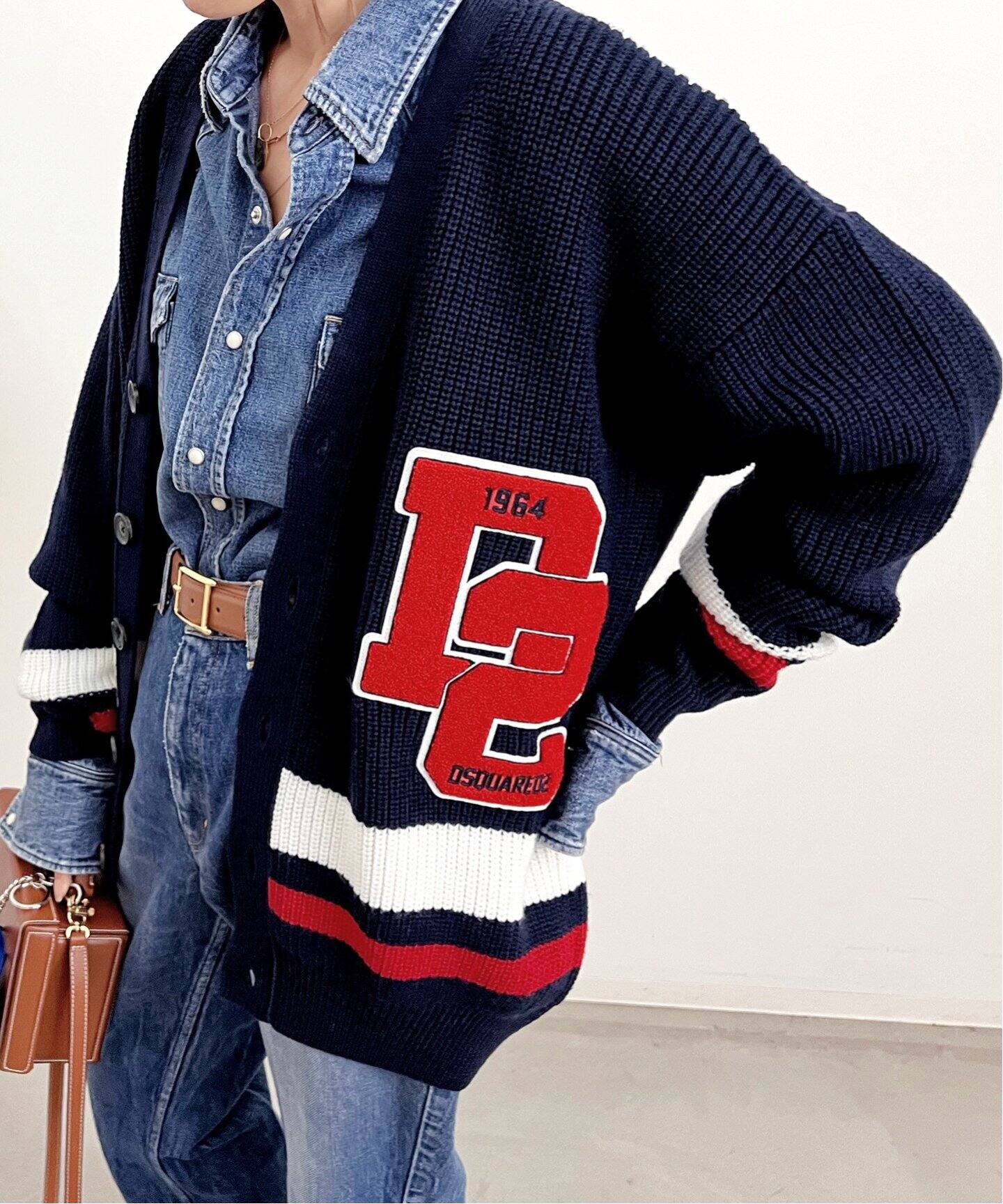 DSQUARED2/ディースクエアード】 KNIT CARDIGAN（ニット／セーター 