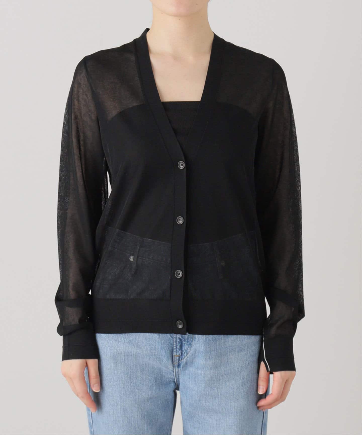 【新品】L'Appartement Sheer Cardigan ブラウン 2025年最新】l'appartement sheer cardiganの人気アイテム