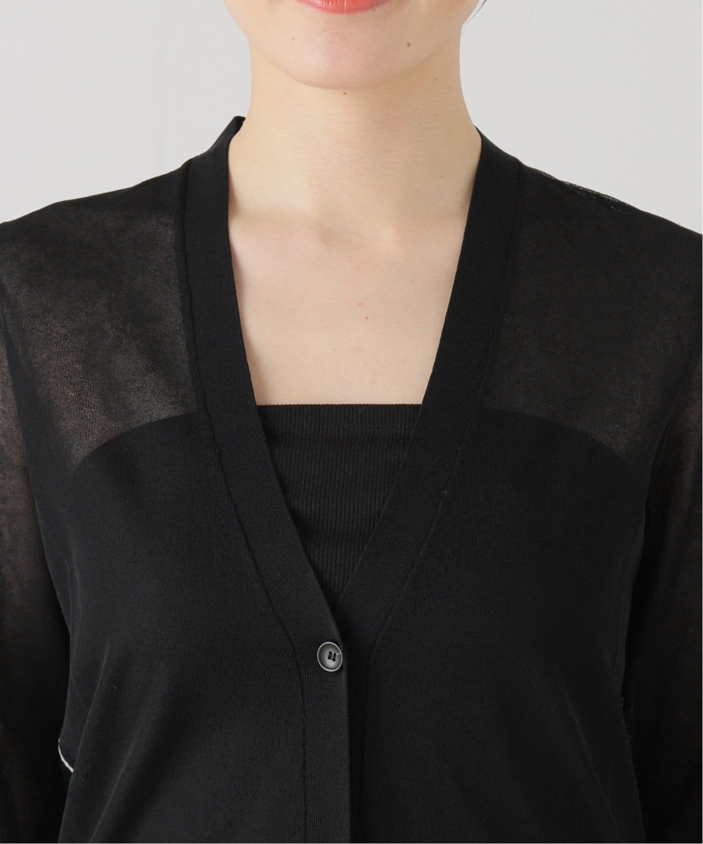 【新品】L'Appartement Sheer Cardigan ブラウン MARIA MCMANUS/マリア マクマナス】 SHEER CARDIGAN