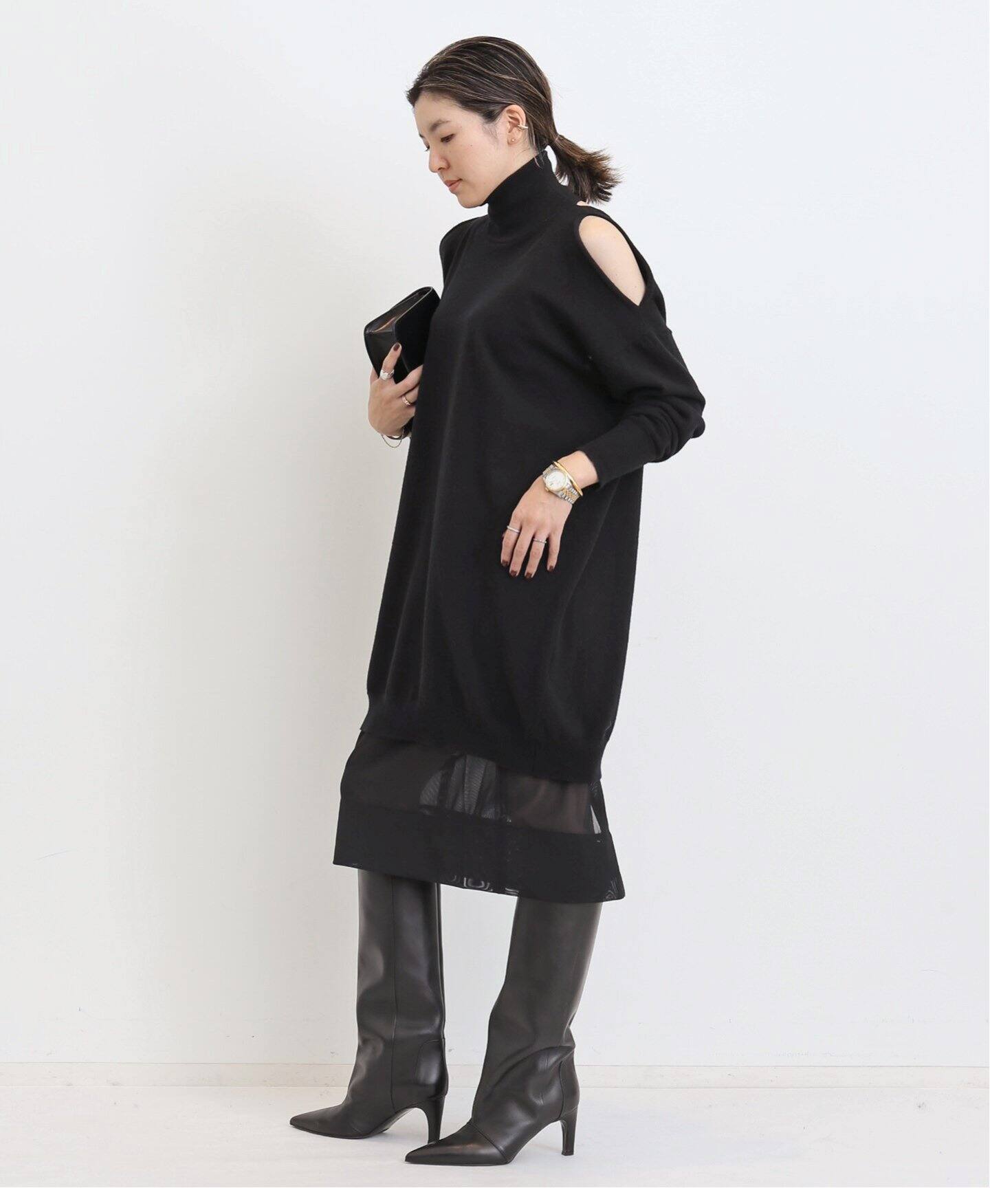 ROBERTO COLLINA/ロベルト コリーナ】 MINIDRESS SWEATER（ニット 