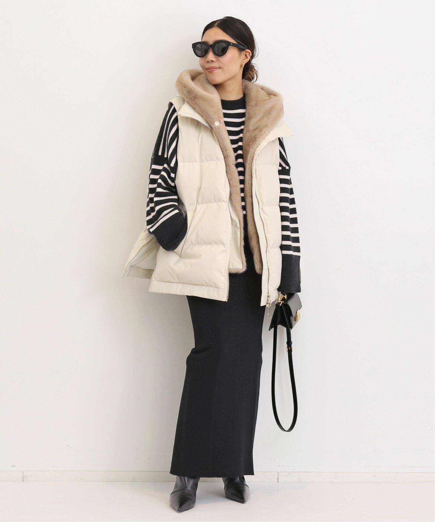 ROBERTO COLLINA/ロベルト コリーナ】 GIROCOLLO BORDER SWEATER  