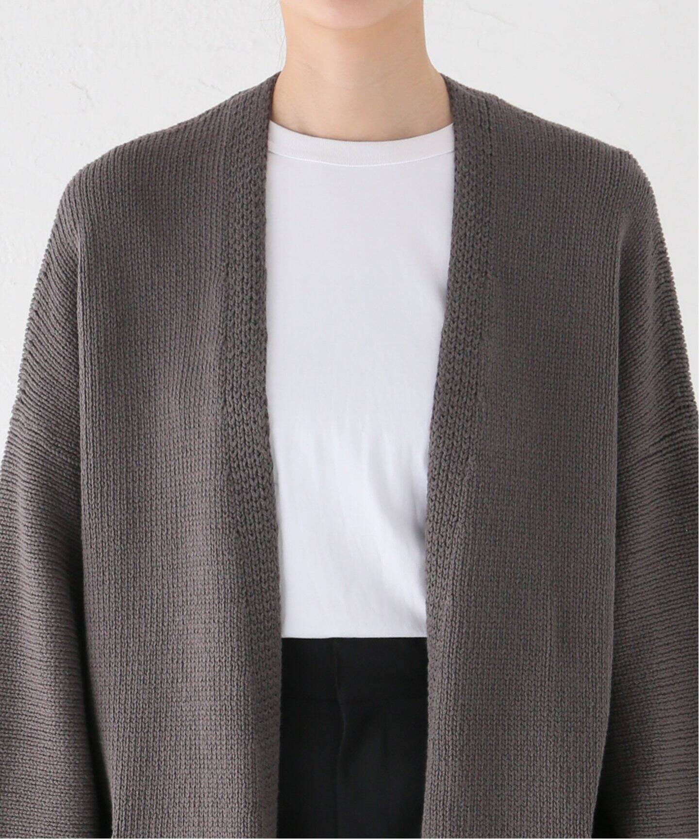 LAUREN MANOOGIAN/ローレン マヌージアン】 LONG OPEN CARDIGAN  