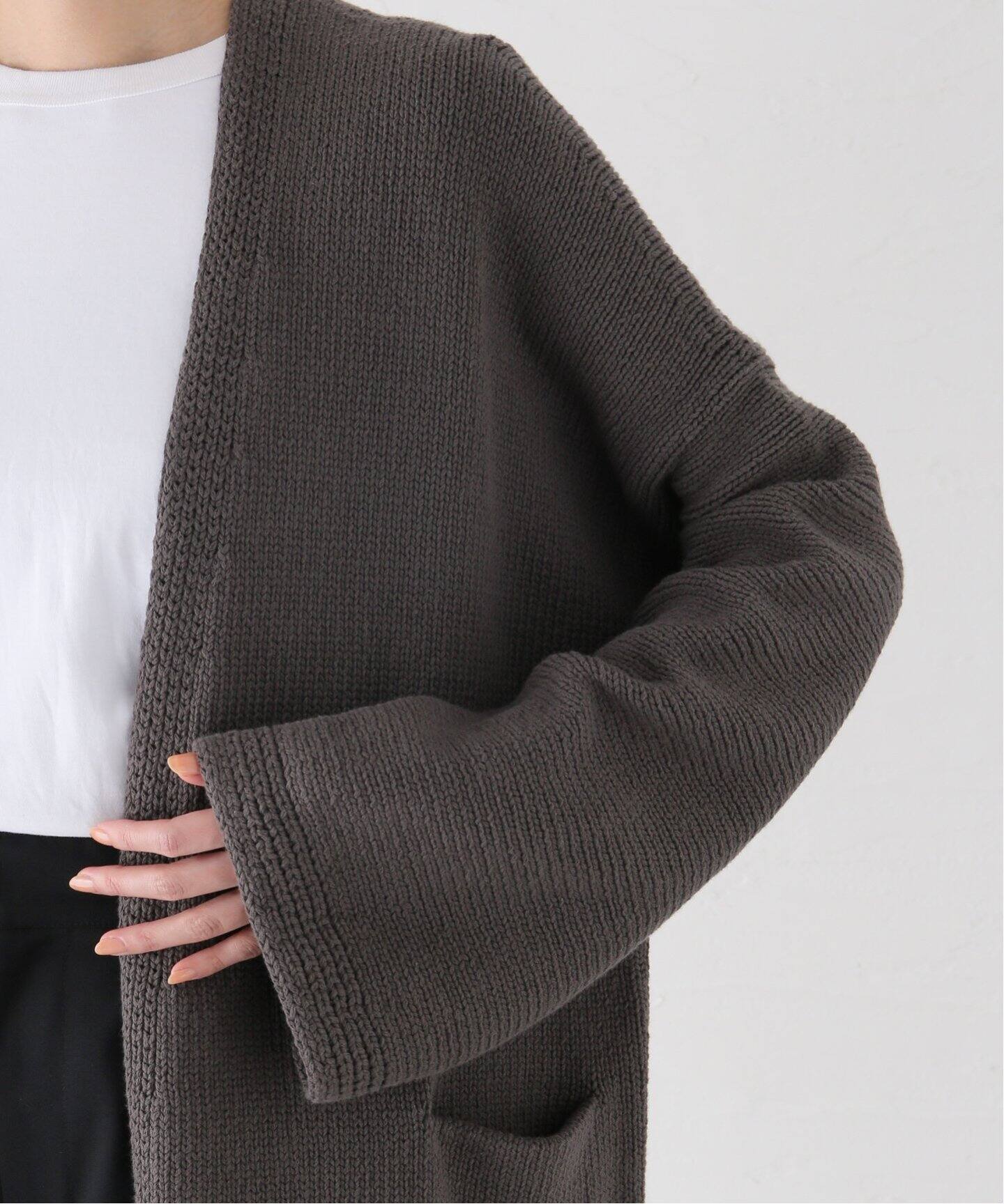 LAUREN MANOOGIAN/ローレン マヌージアン】 LONG OPEN CARDIGAN  