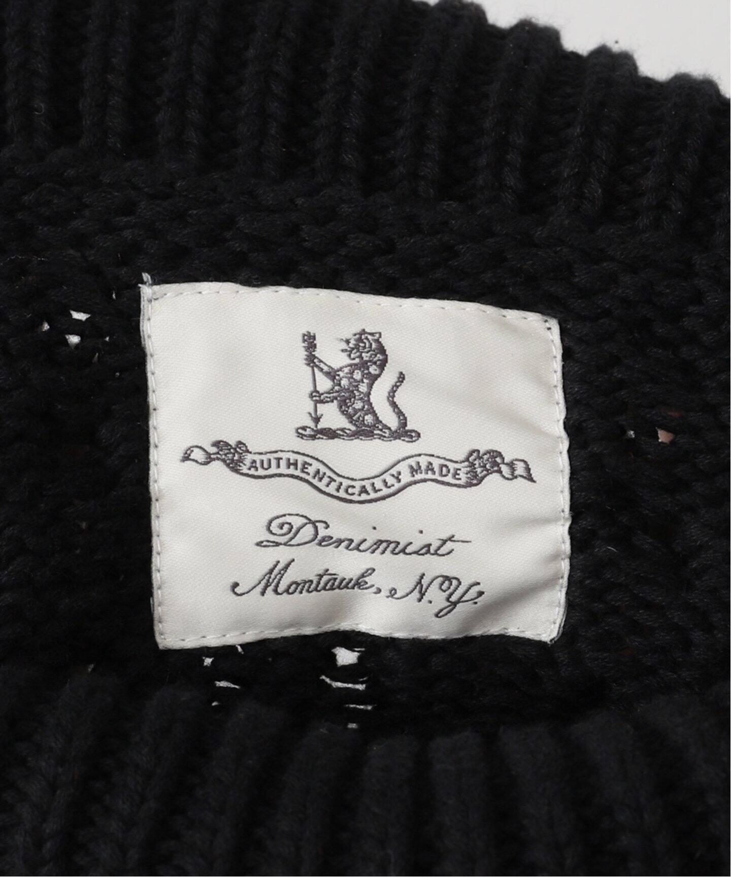 DENIMIST/デニミスト】 CROPPED CABLE TURTLENECK SWEATER（ニット 