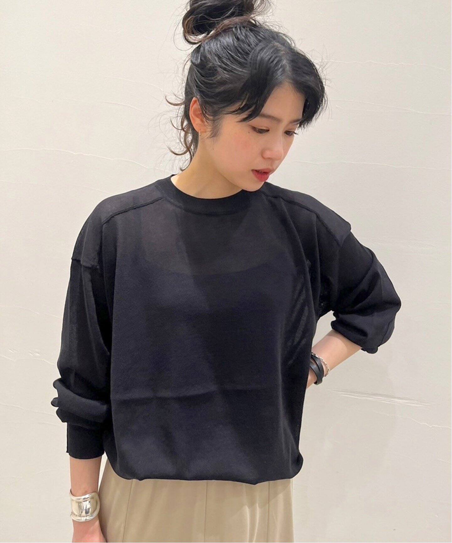 シアーニットプルオーバー（ニット／セーター）｜AP STUDIO（エーピー  