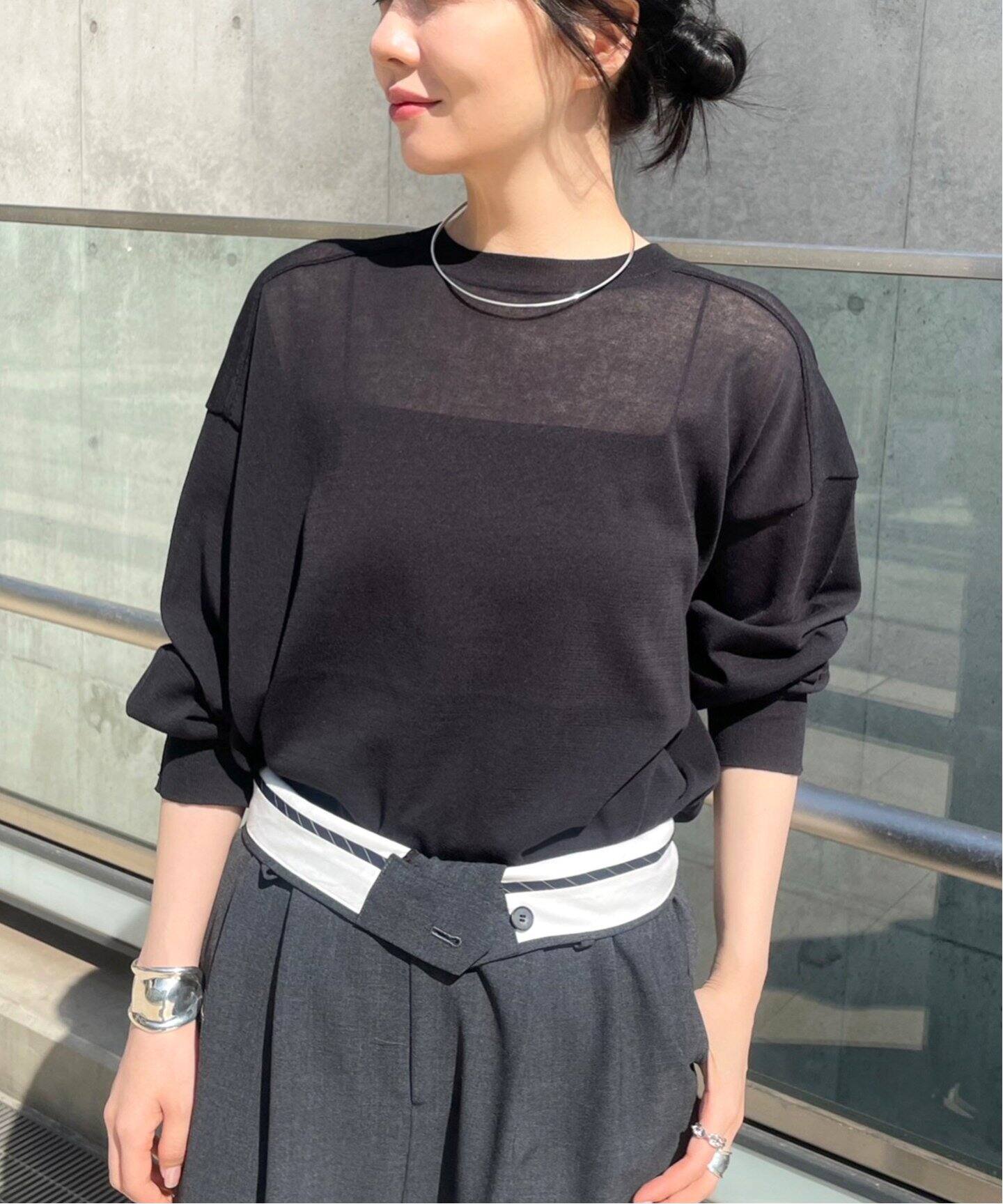 シアーニットプルオーバー（ニット／セーター）｜AP STUDIO（エーピー  