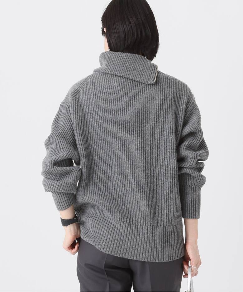 カシミヤミックスニットアゼジップ（ニット／セーター）｜AP STUDIO  