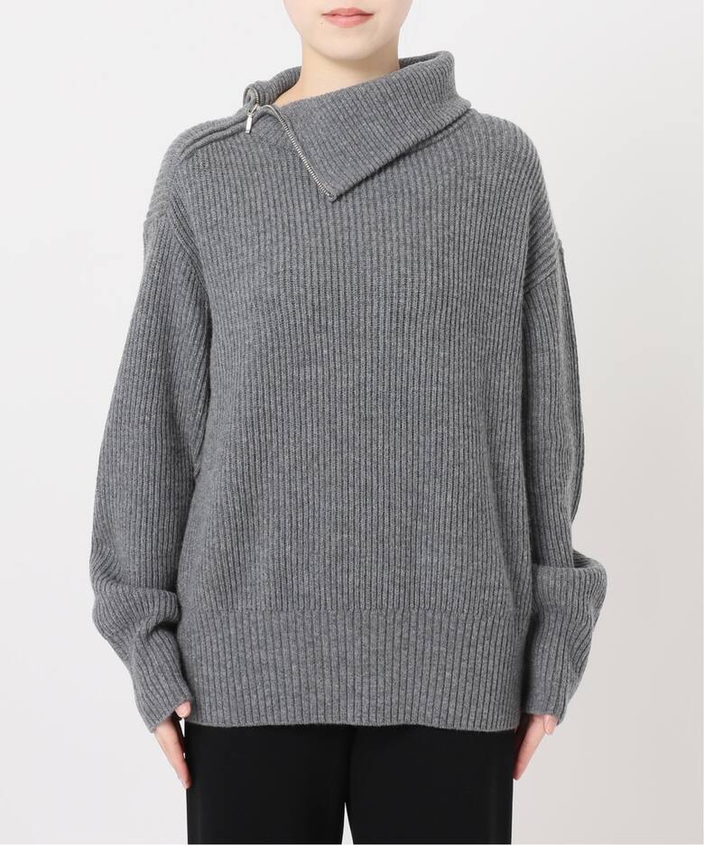 カシミヤミックスニットアゼジップ（ニット／セーター）｜AP STUDIO  