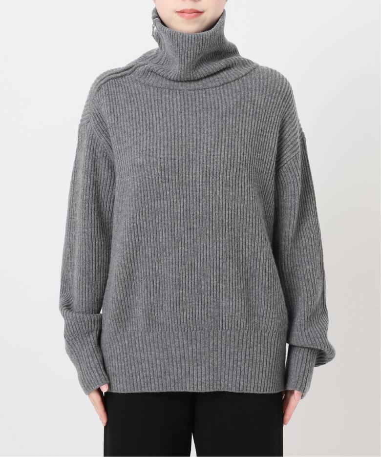 カシミヤミックスニットアゼジップ（ニット／セーター）｜AP STUDIO  