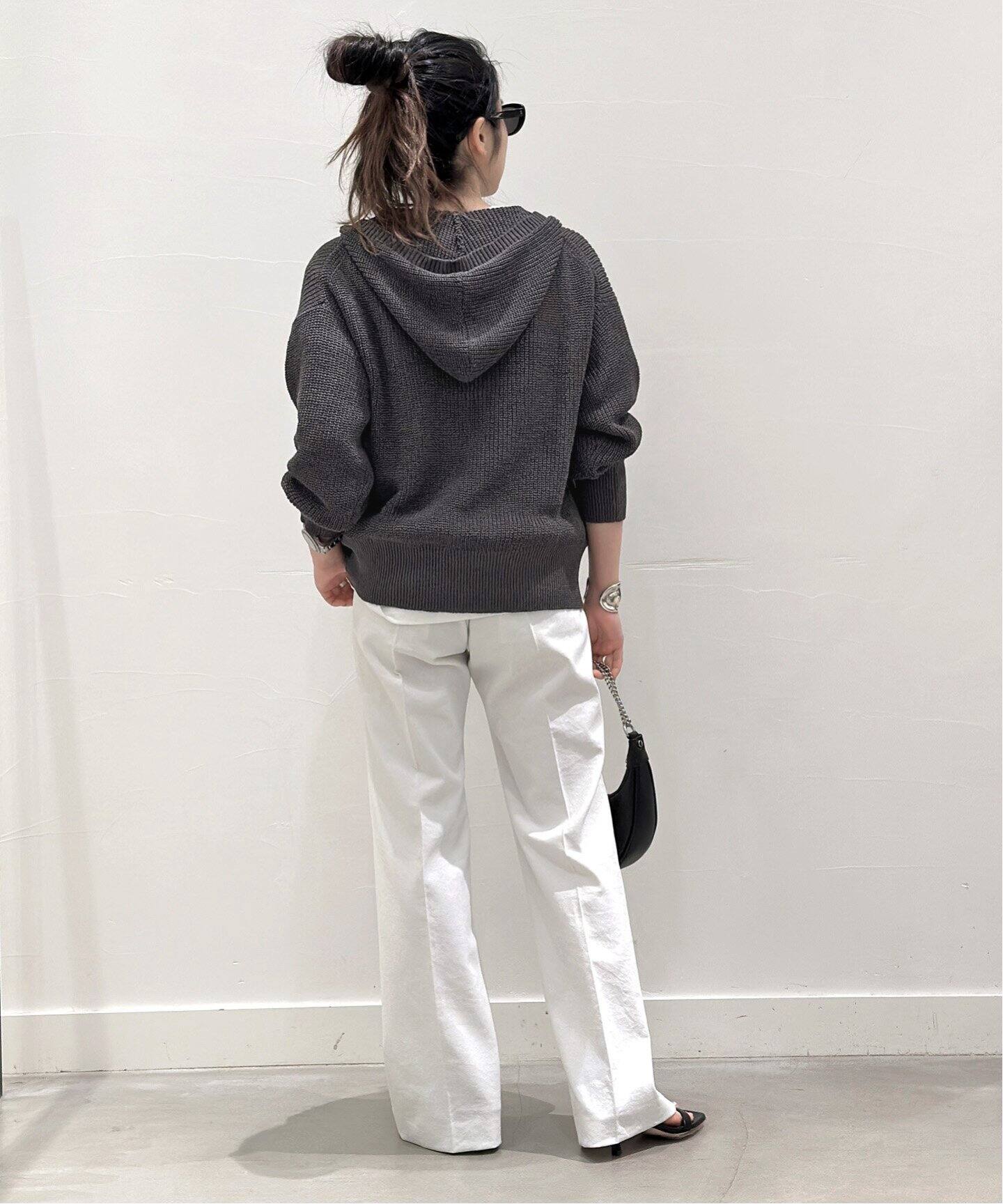 美品★AP STUDIO ギマコットンフーディー グレー ギマコットンフーディ―（パーカー）｜AP STUDIO（エーピーストゥディオ
