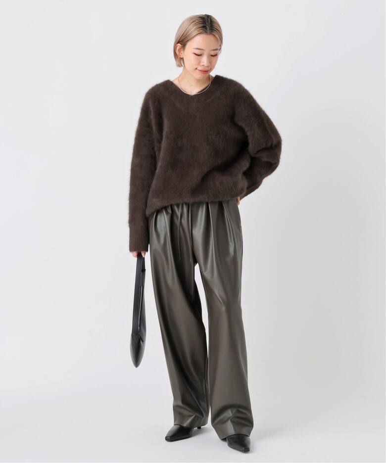 フォックスカシミヤVネックプルオーバー（ニット／セーター）｜AP  