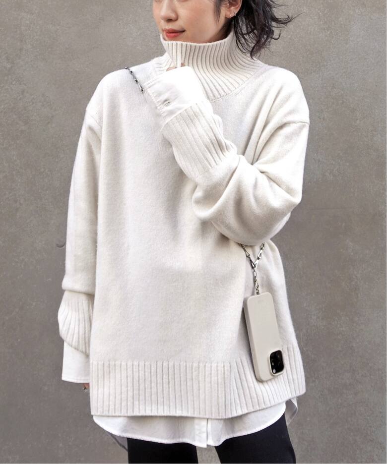 ウールカシミヤタートルネックニット（ニット／セーター）｜AP STUDIO  