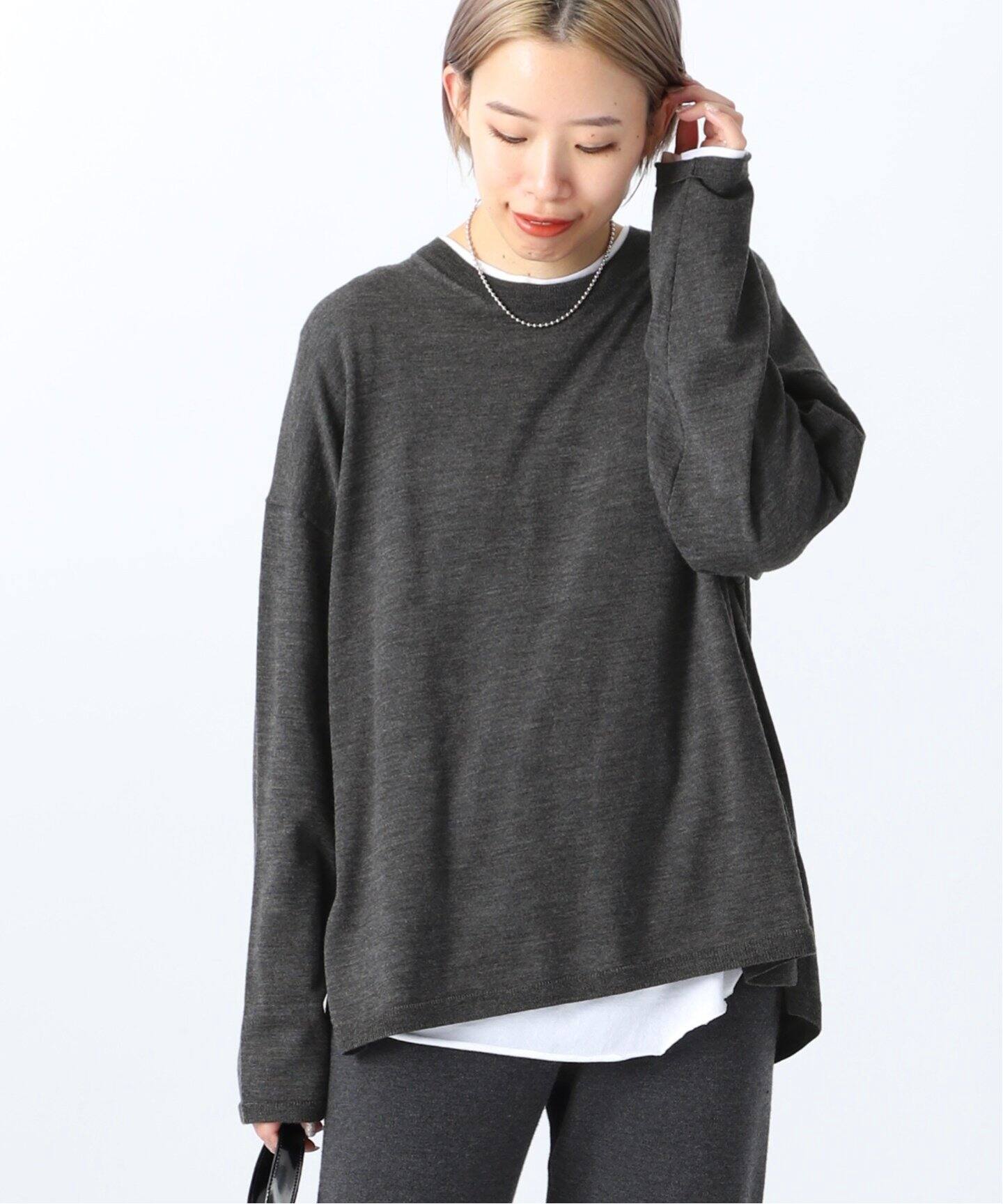 ライトウールニットプルオーバー（ニット／セーター）｜AP STUDIO  