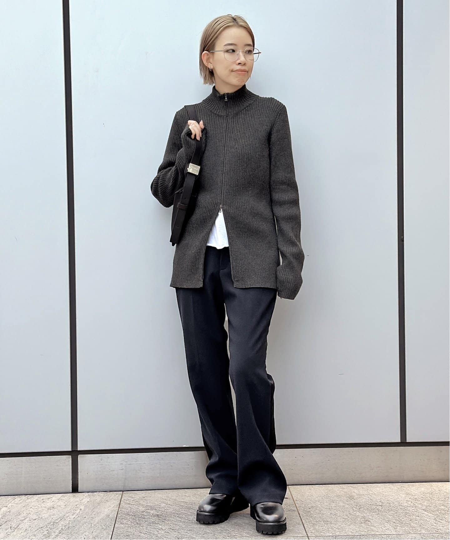 AP STUDIO ダブルジップアップニット AP STUDIO（エーピーストゥディオ）の「ダブルジップアップニット