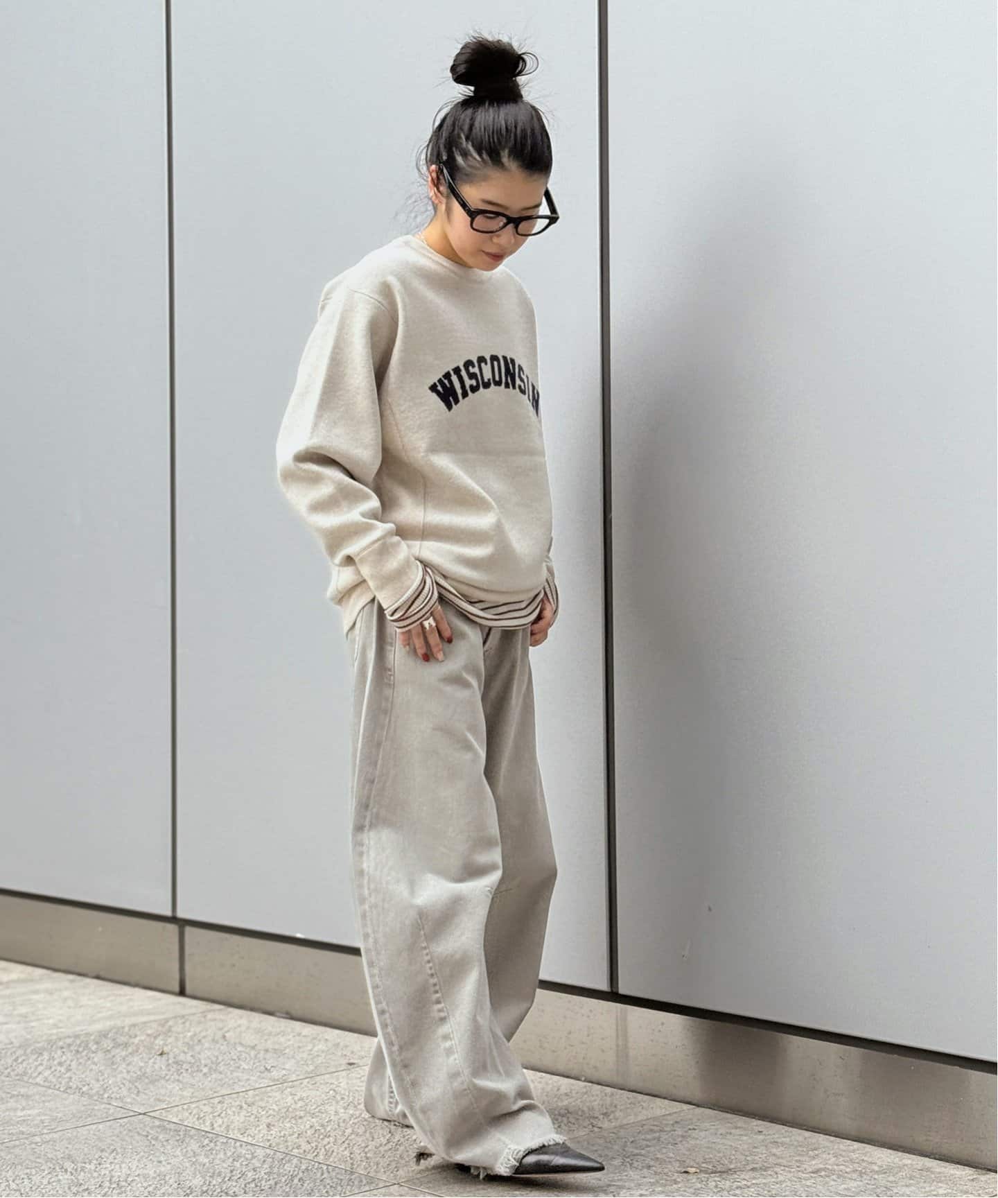 【AP STUDIO】ボーダーニットティー フリーサイズ ボーダーニットティー（ニット／セーター）｜AP STUDIO