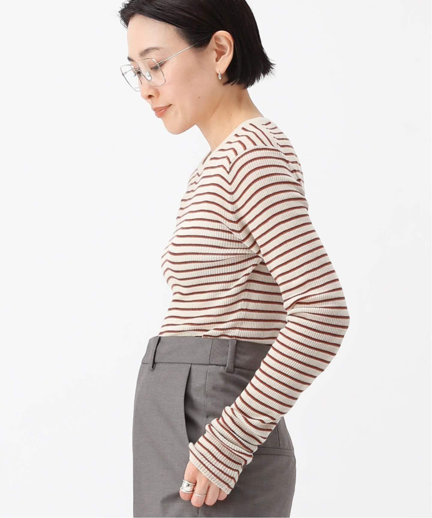 ボーダーニットティー（ニット／セーター）｜AP STUDIO